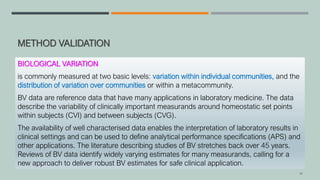 Variable Test Method Validation Method Validation in Medical Laboratory.. | PDF