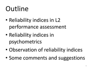 Evaluation of the reliability for L2 speech rating in discourse completion testMethoken in seoul