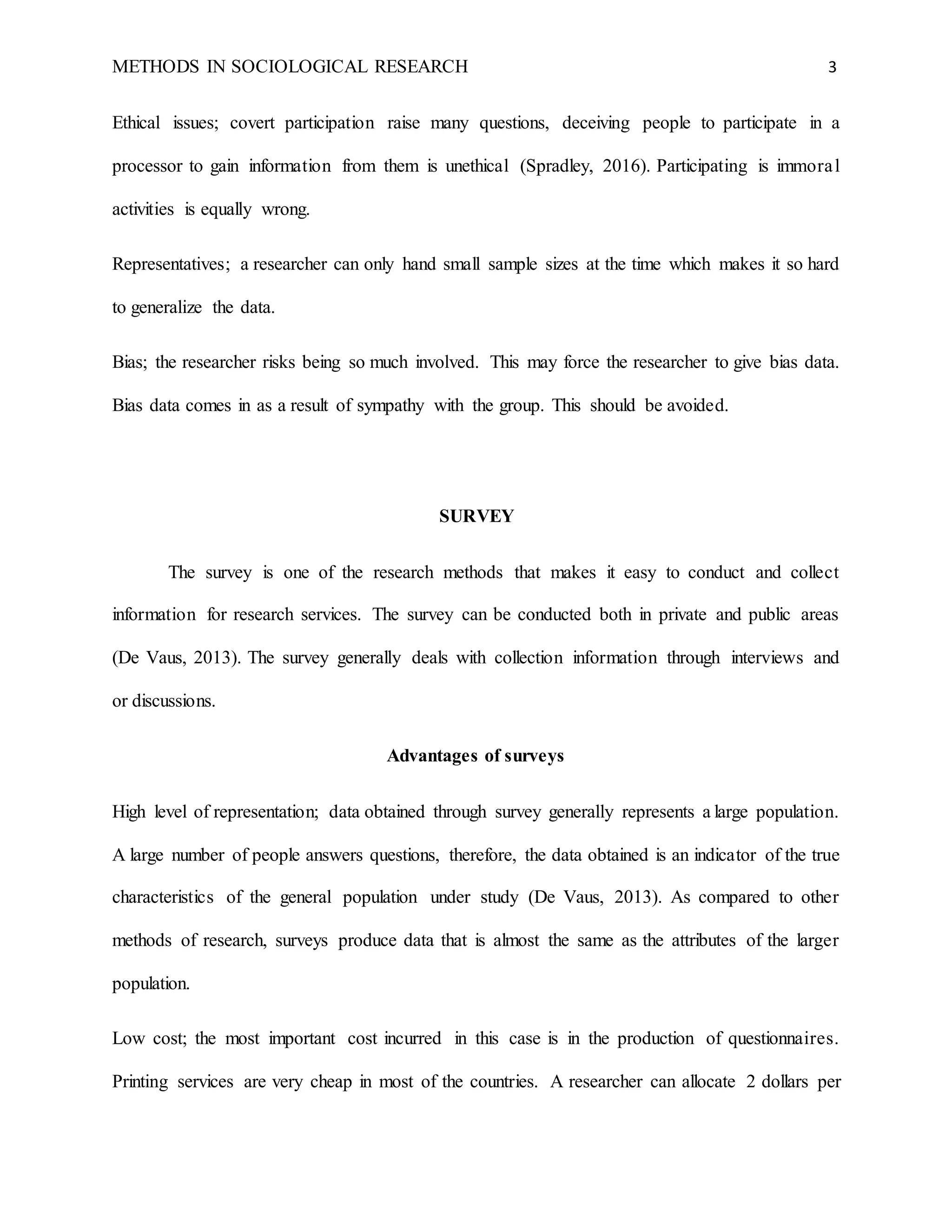 Methods in sociological research | DOCX