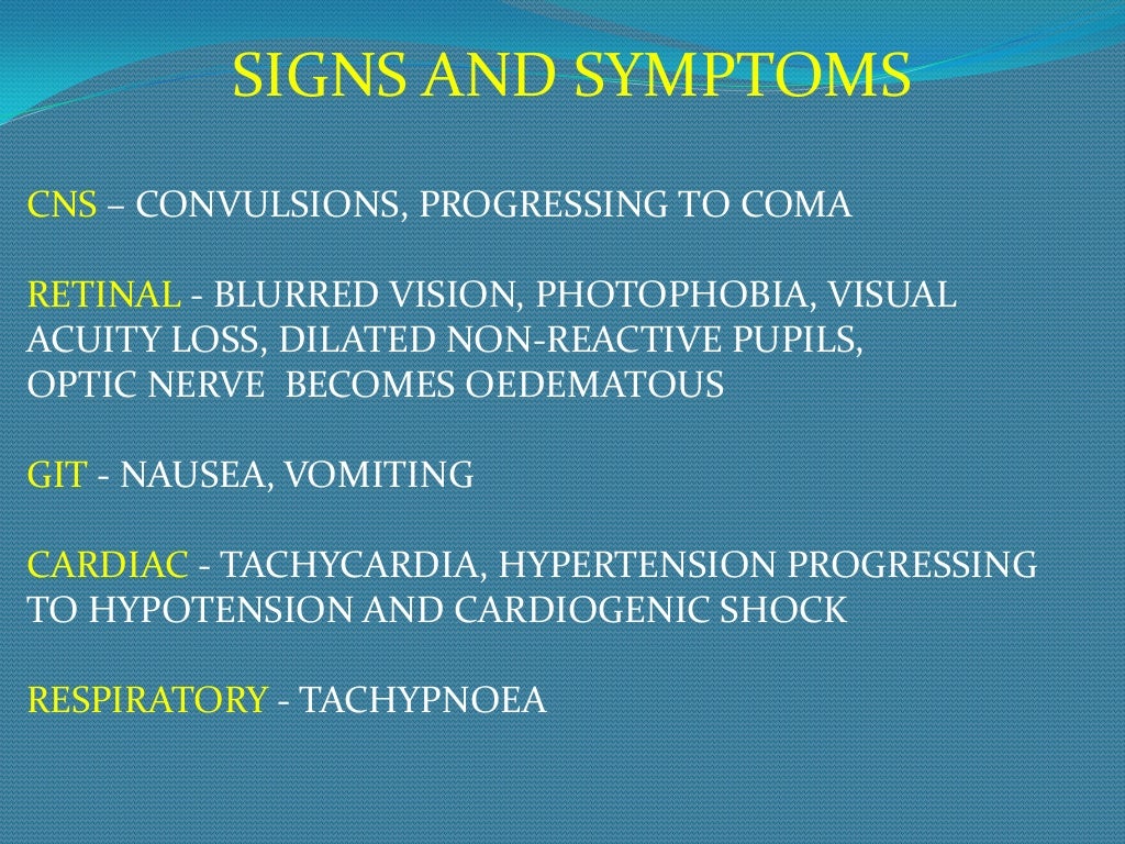 Methyl alchohol poisoning