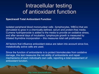 Spectracell Testing METHYLATION CYCLE AND IT\'S POLYMORPHISM | PPT