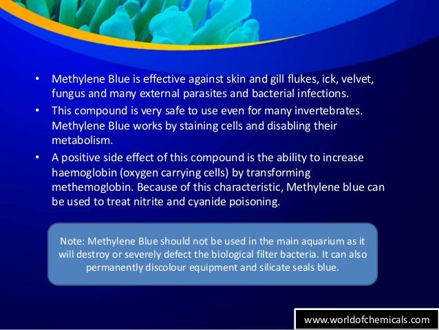 Methylene Blue A Chemical For Treating Aquarium Fish