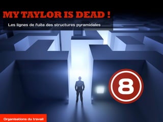 8
Organisations du travail
MYTAYLOR IS DEAD !
Les lignes de fuite des structures pyramidales
 