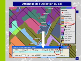 Affichage de l’utilisation du sol




                                         27
                                    27
 
