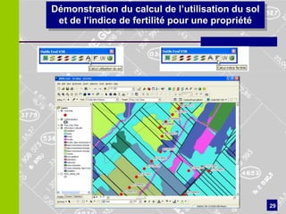 Démonstration du calcul de l’utilisation du sol
 et de l’indice de fertilité pour une propriété




                                                  29
                                        29
 