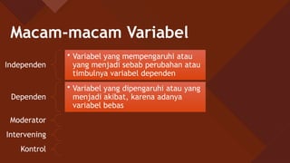METLIT KUANTITATIF - Variabel Penelitian.pptx