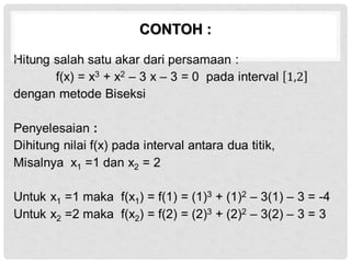 CONTOH :
•
 