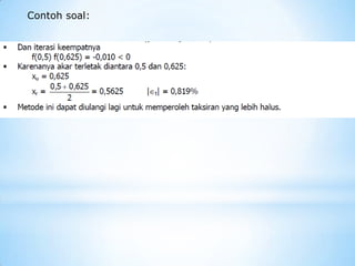 Contoh soal:
 