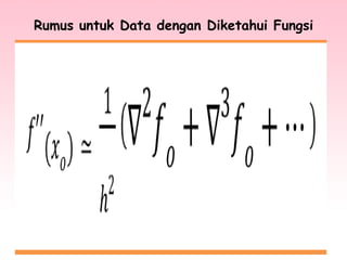 Rumus untuk Data dengan Diketahui Fungsi
 