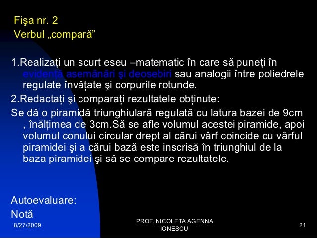 Metoda Cubul Aplicatii In Lectiile De Matematica Bun