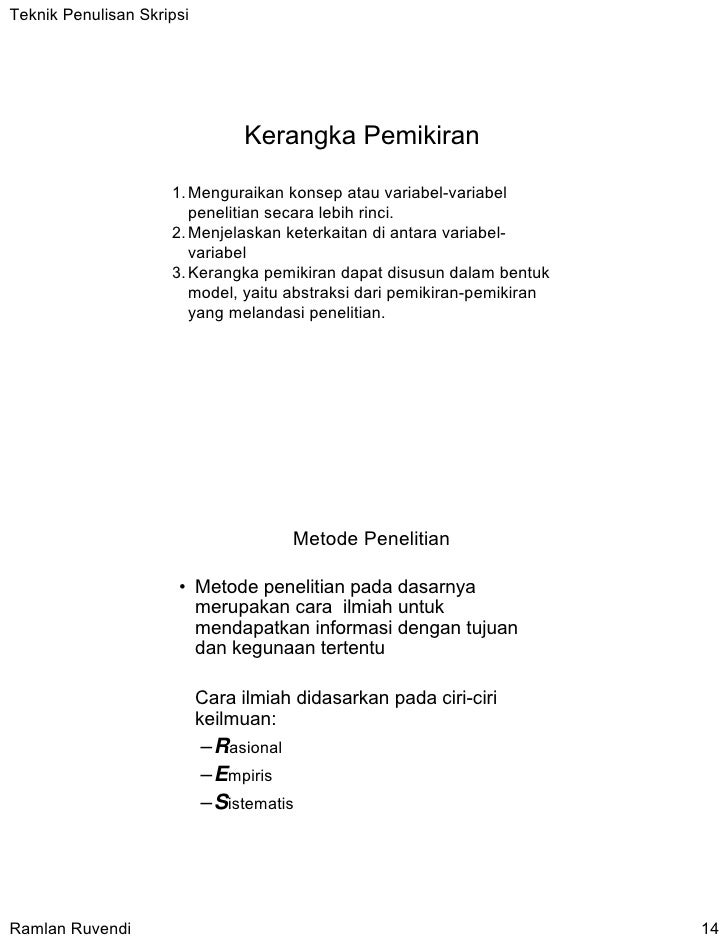 Contoh Skripsi Variabel Tunggal Contoh Soal Dan Materi Pelajaran 8
