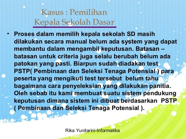 test and sekolah kepala proper fit Metode promethee