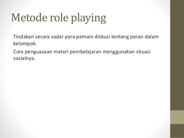 Metode dalam pendidikan dan pelatihan