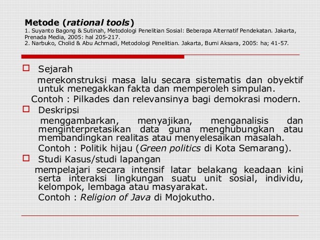 Metode dan teknik ilmu politik