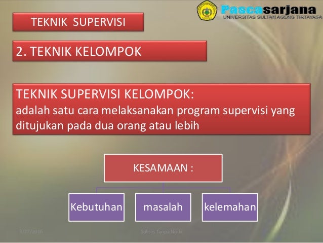 Metode Dan Teknik Supervisi Pendidikan