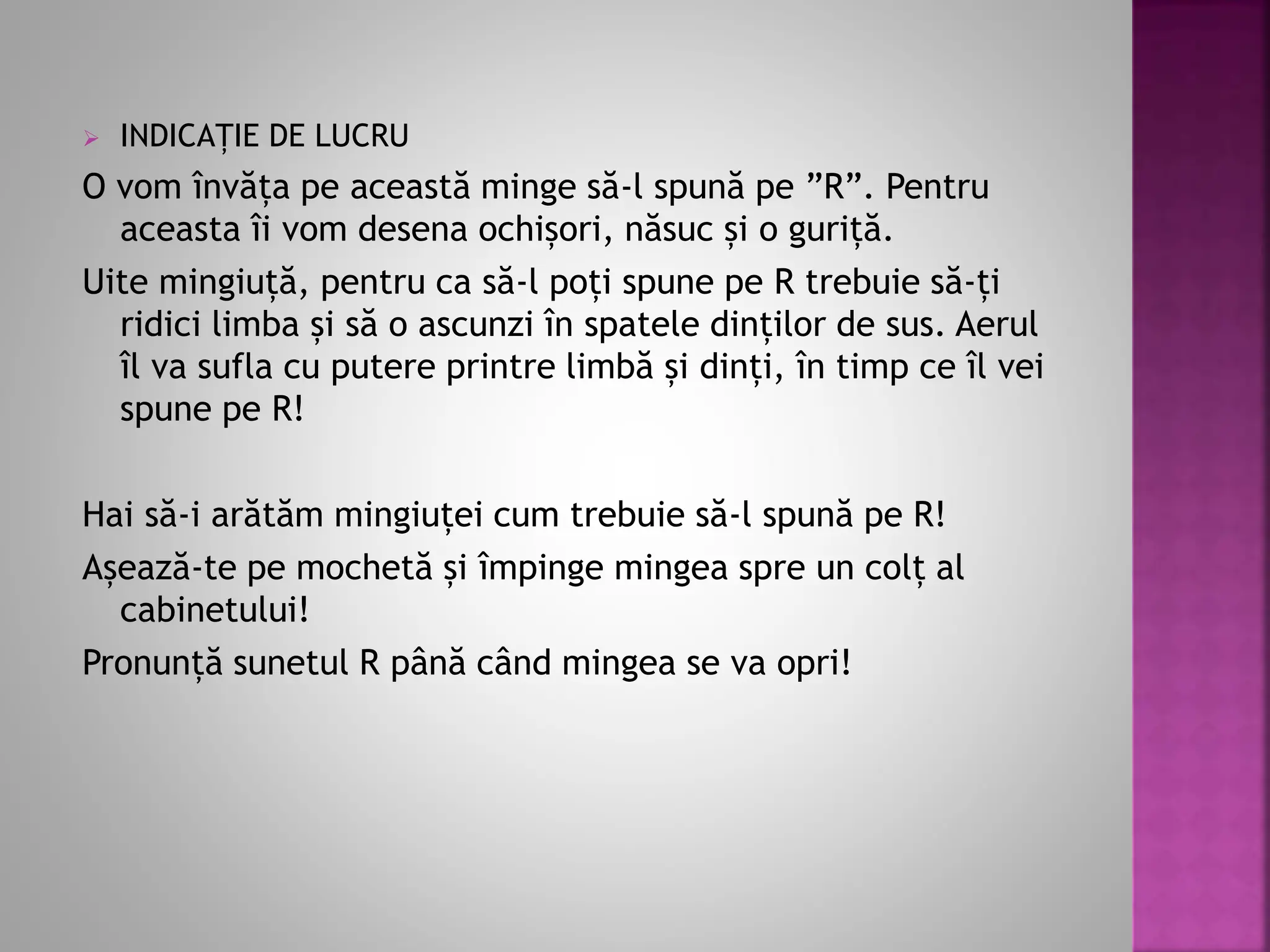 Mapa Sunetului R Metode distractive de corectare a sunetului -R.pptx
