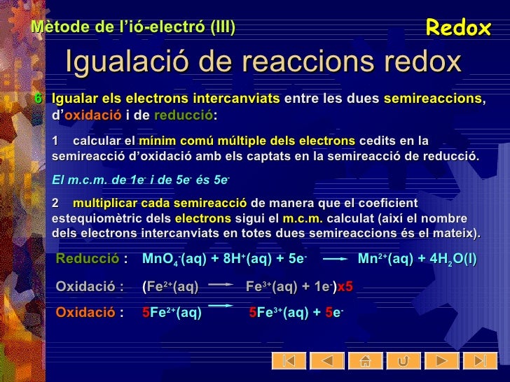 Mètode de l'ióelectró Mètode de l'ióelectró