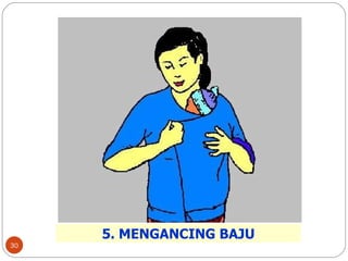 5. MENGANCING BAJU 