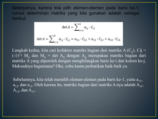 Metode kofaktor | PPTX