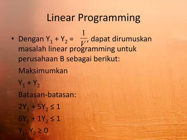 Metode linear programming | PPT