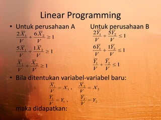 Metode linear programming | PPT