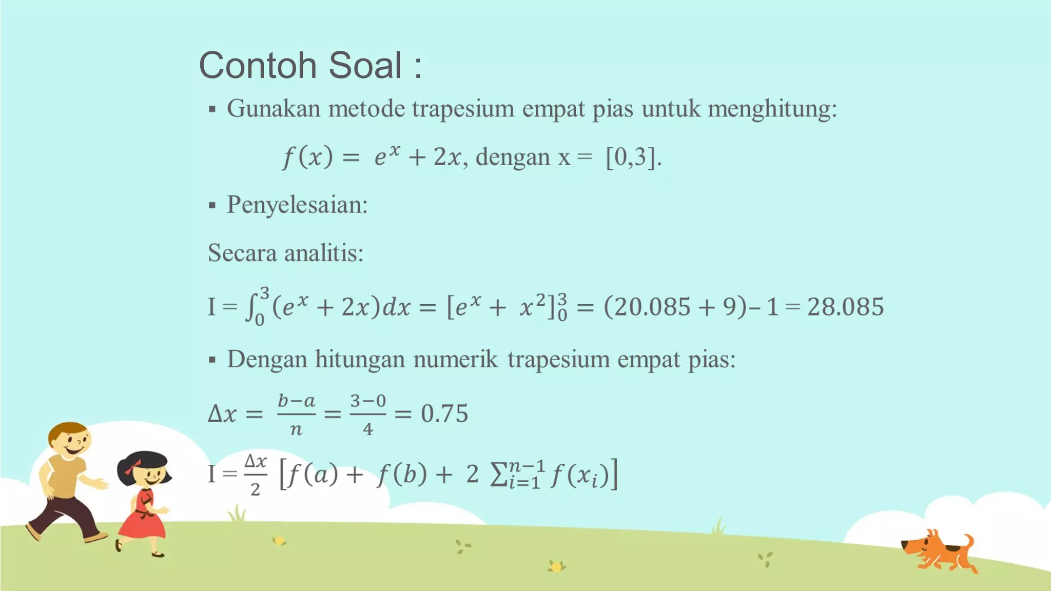 Contoh Soal :