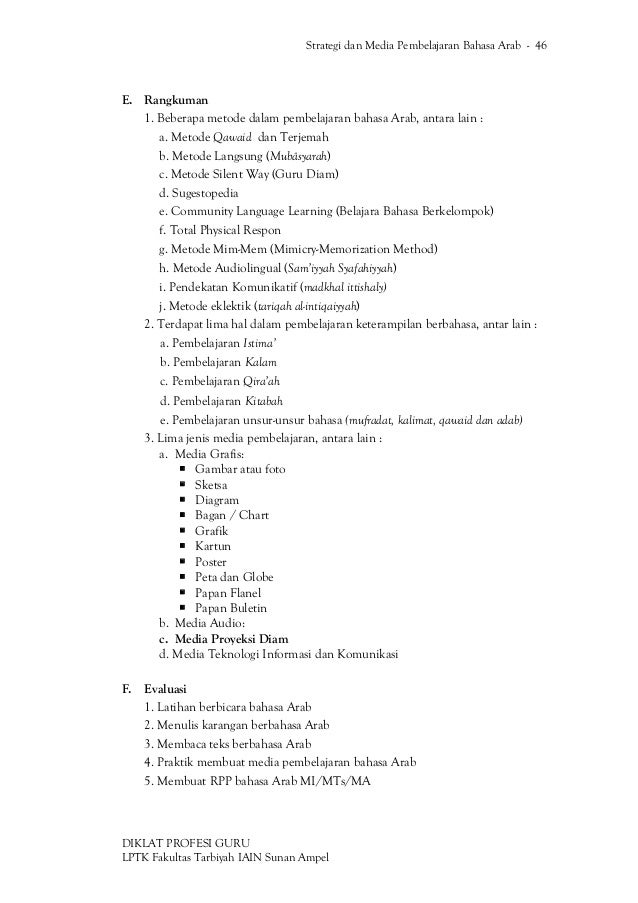 Rpp Bahasa Arab Semester 2 Kelas 3 Buah Buahan - Kanal Jabar
