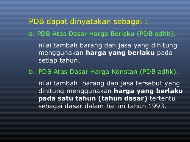 Metode Perhitungan Pdb