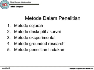 Metode penelitian 03 | PPT