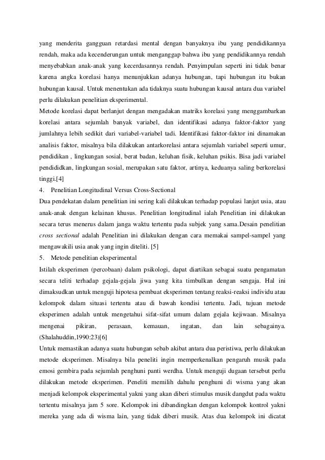 Metode Penelitian Dalam Psikologi Klinis