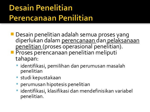 Metode penelitian dan desain penelitian