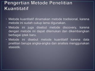 PPT Metode penelitian kuantitatif | PPT