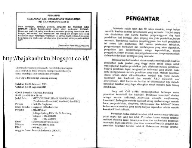 Ebook Metode Penelitian Pendidikan Prof Dr Sugiyono 2018