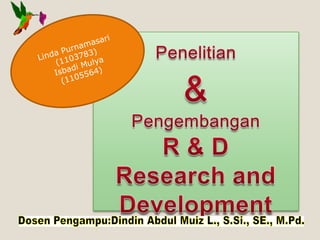 Metode penelitian r and d