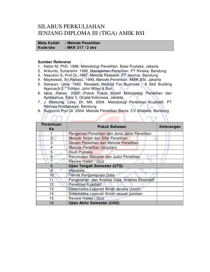 Soal Metode Penelitian Ut Semester 6