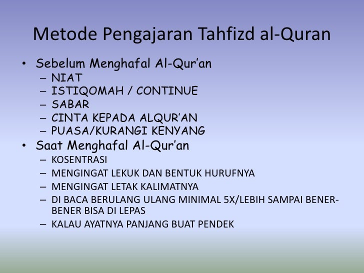 Kata Kata Semangat Untuk Menghafal Al Quran Cikimm Com