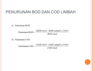 Rumus Cod Metode pengukuran kualitas limbah 2 | PPTX