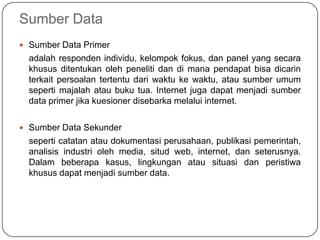 BAB 10 Metode pengumpulan data | PPTX