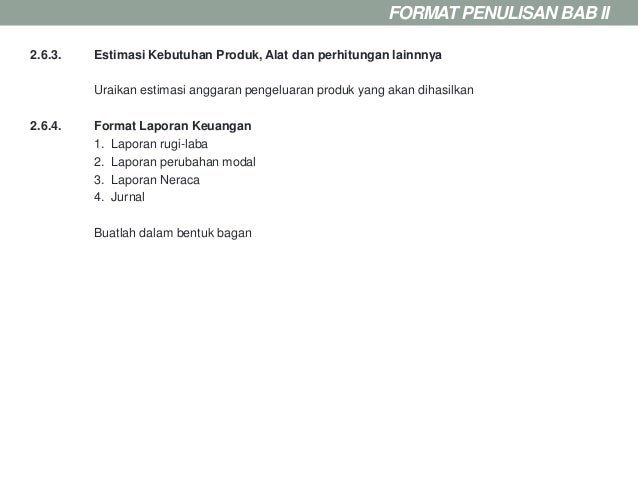 Metode penulisan dan penyusunan proposal bisnis