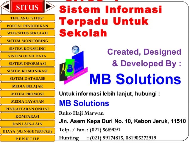 Sistem perdagangan dan situs web metode