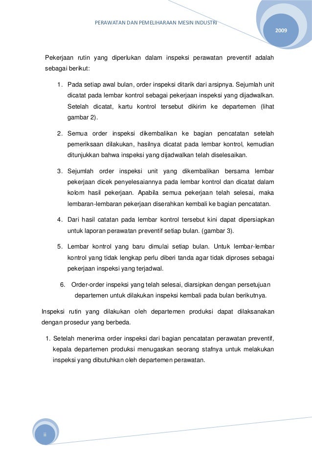 inspeksi mesin Metode perawatan mesin inspeksi mesin Metode perawatan mesin