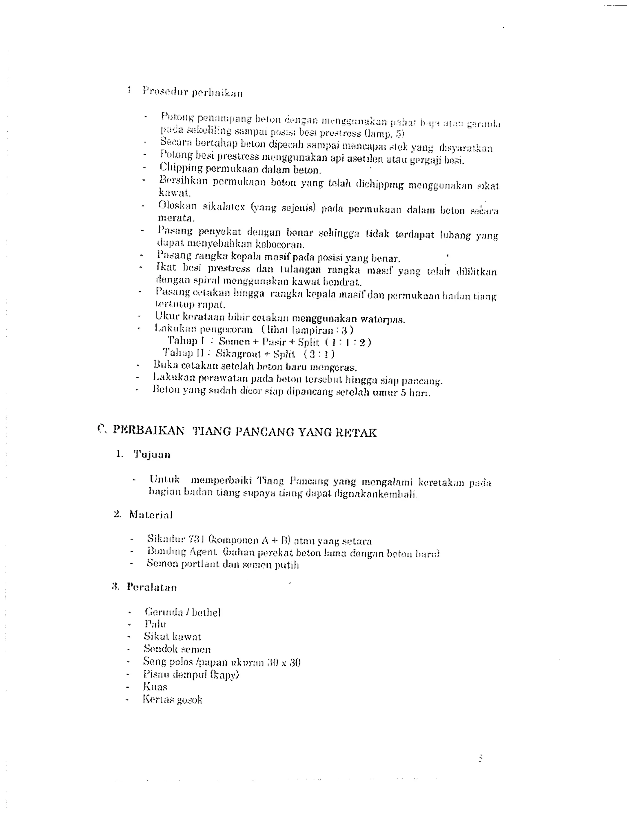 Metode perbaikan tiang pancang