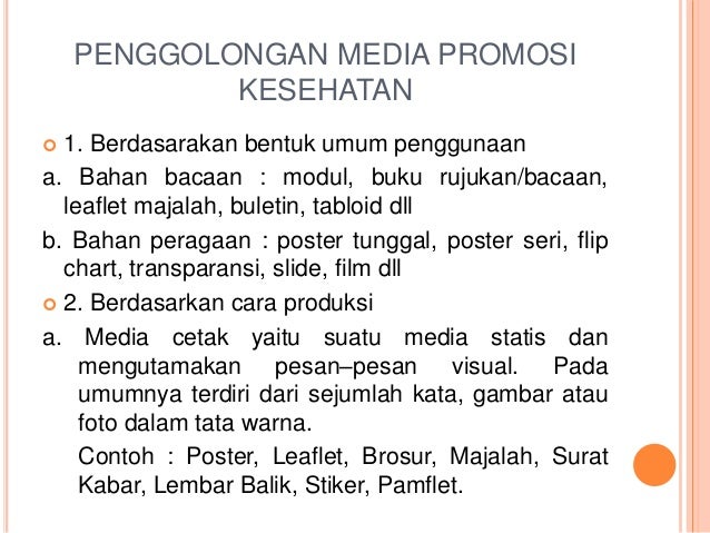 Metode promosi kesehatan