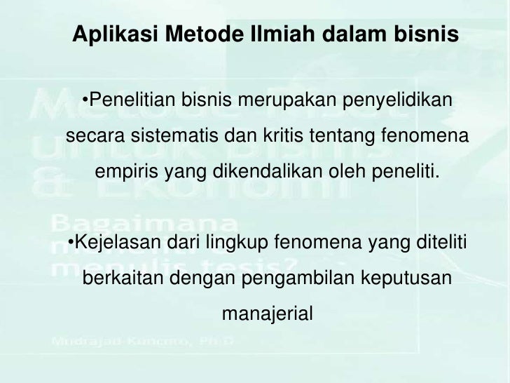 Metode riset utk bisnis & ekonomi