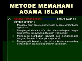 Metode studi islam