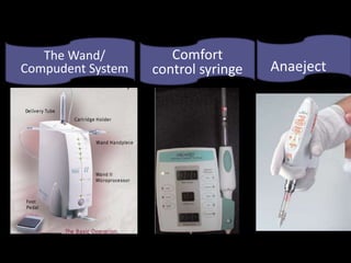 The Wand/
Compudent System

Comfort
control syringe

Anaeject

 