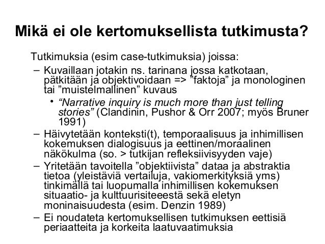Validating suomeksi Validating suomeksi