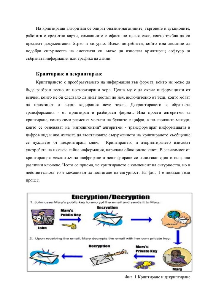 Методи за криптиране и декриптиране на данни