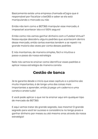Planilha Gestão De Banca Tec Profissional Bet365