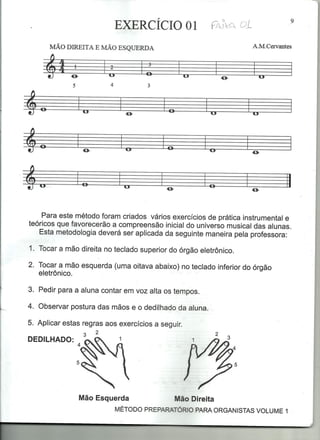 Metodo preparatorio para organistas - Ana Mary de Cervantes